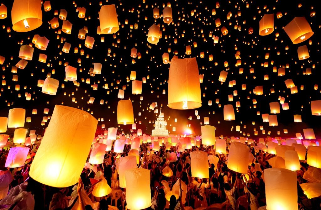 Festival de las linternas Yi Peng