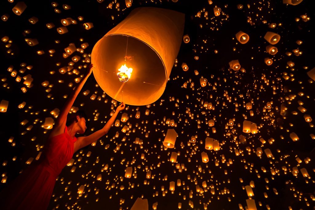 Festival de las linternas Yi Peng