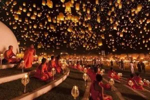 Festival de las linternas Yi Peng